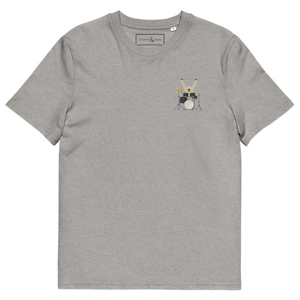 ANCHOR & CREW The Drum Monkey Organic Cotton Embroidered T-Shirt