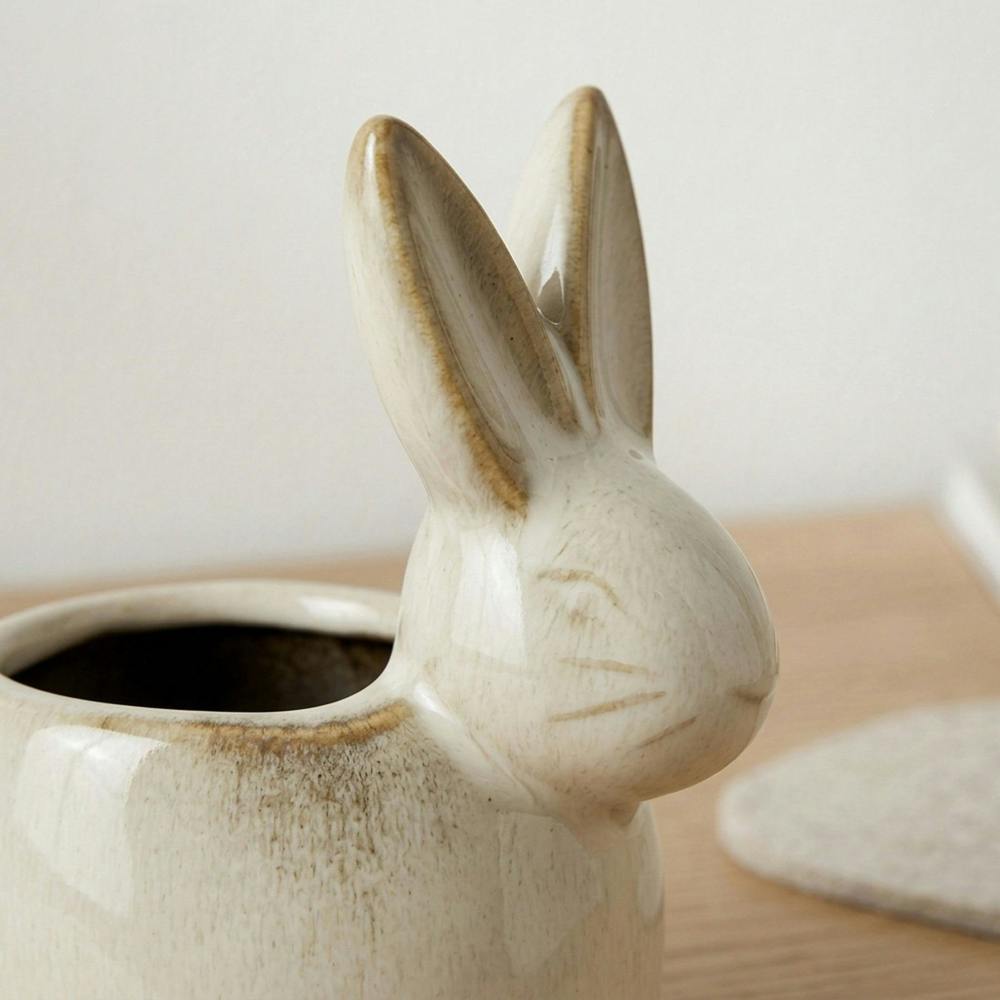 Garden Greatness Springtime Rabbit Tabletop T-Light Holder