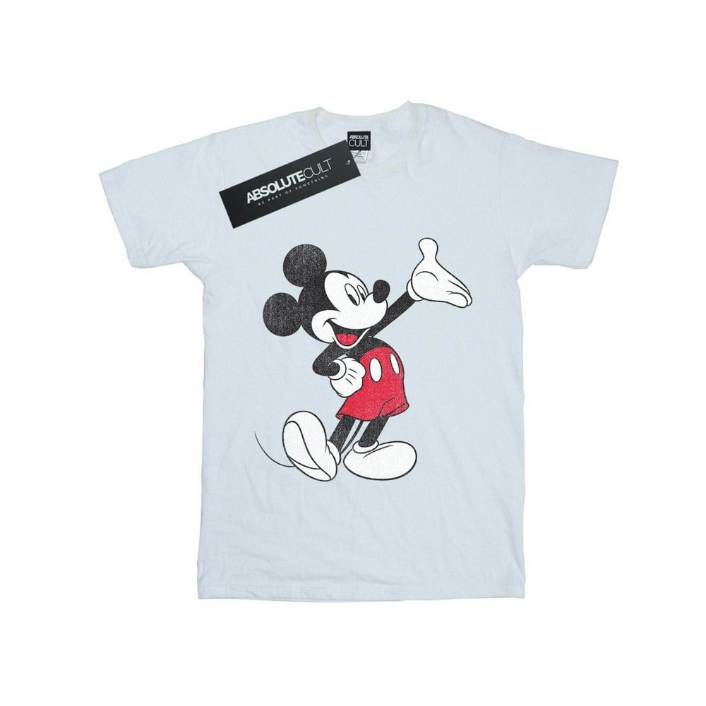 Disney Boys Mickey Mouse Traditional Wave T-Shirt - White
