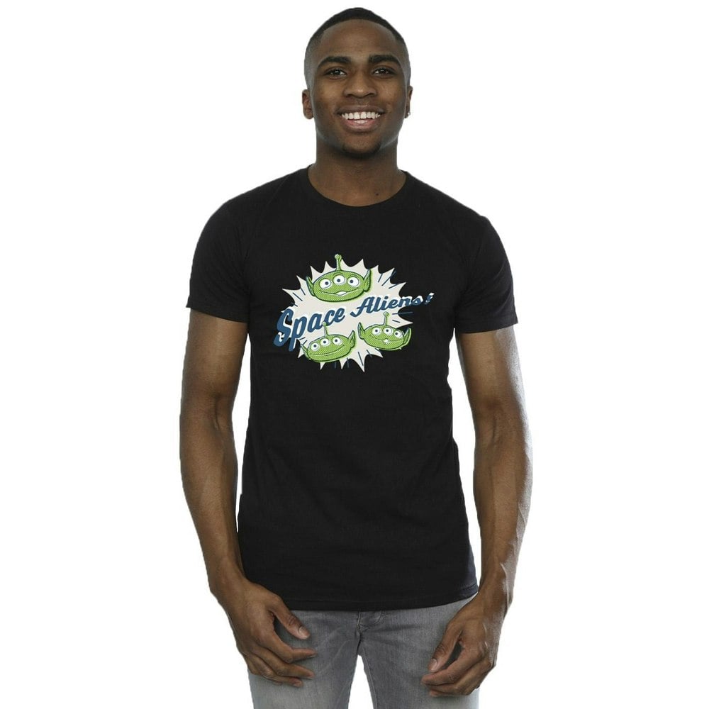 Disney Mens Toy Story Aliens T-Shirt - Black