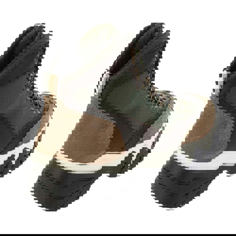 Boss Mens Chester Contrast Suede Ankle Boots - Green/Brown
