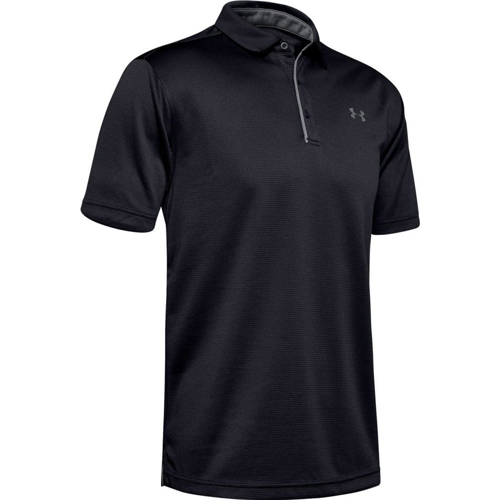 Under Armour Mens Tech Polo Shirt - Black/Graphite