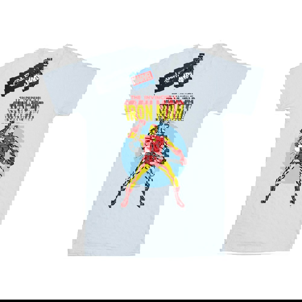Marvel Mens The Invincible Iron Man T-Shirt - White