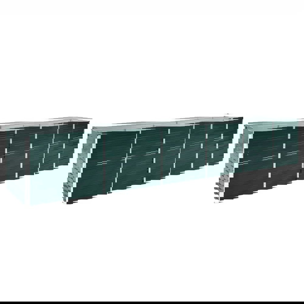 Berkfield Garden Raised Bed Galvanised Steel 480x80x77 cm Green