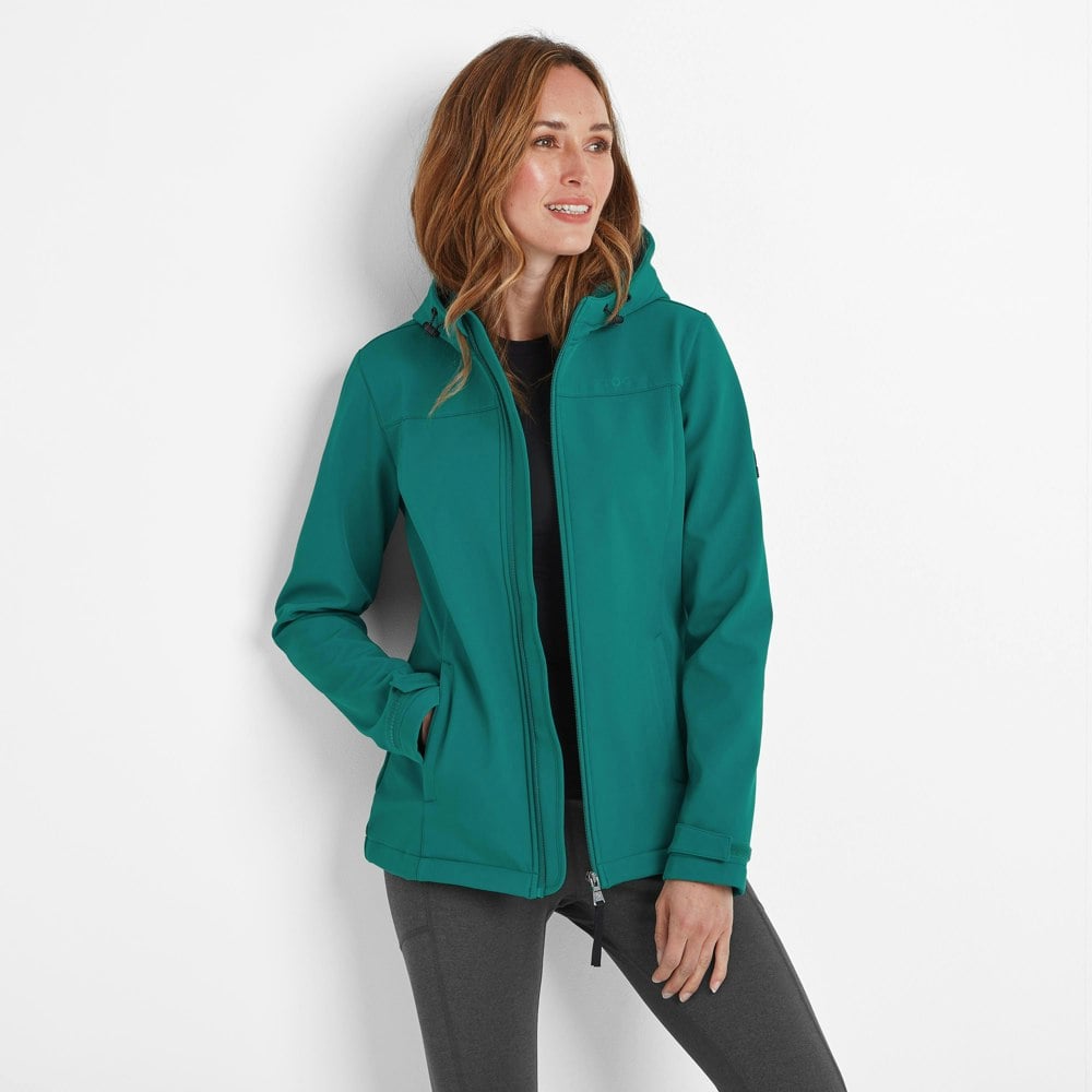 TOG24 Womens/Ladies Keld Hooded Soft Shell Jacket - Teal