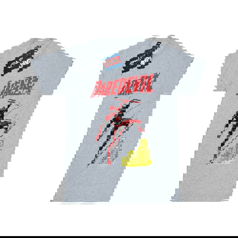 Marvel Mens Daredevil Rooftop T-Shirt - Sports Grey