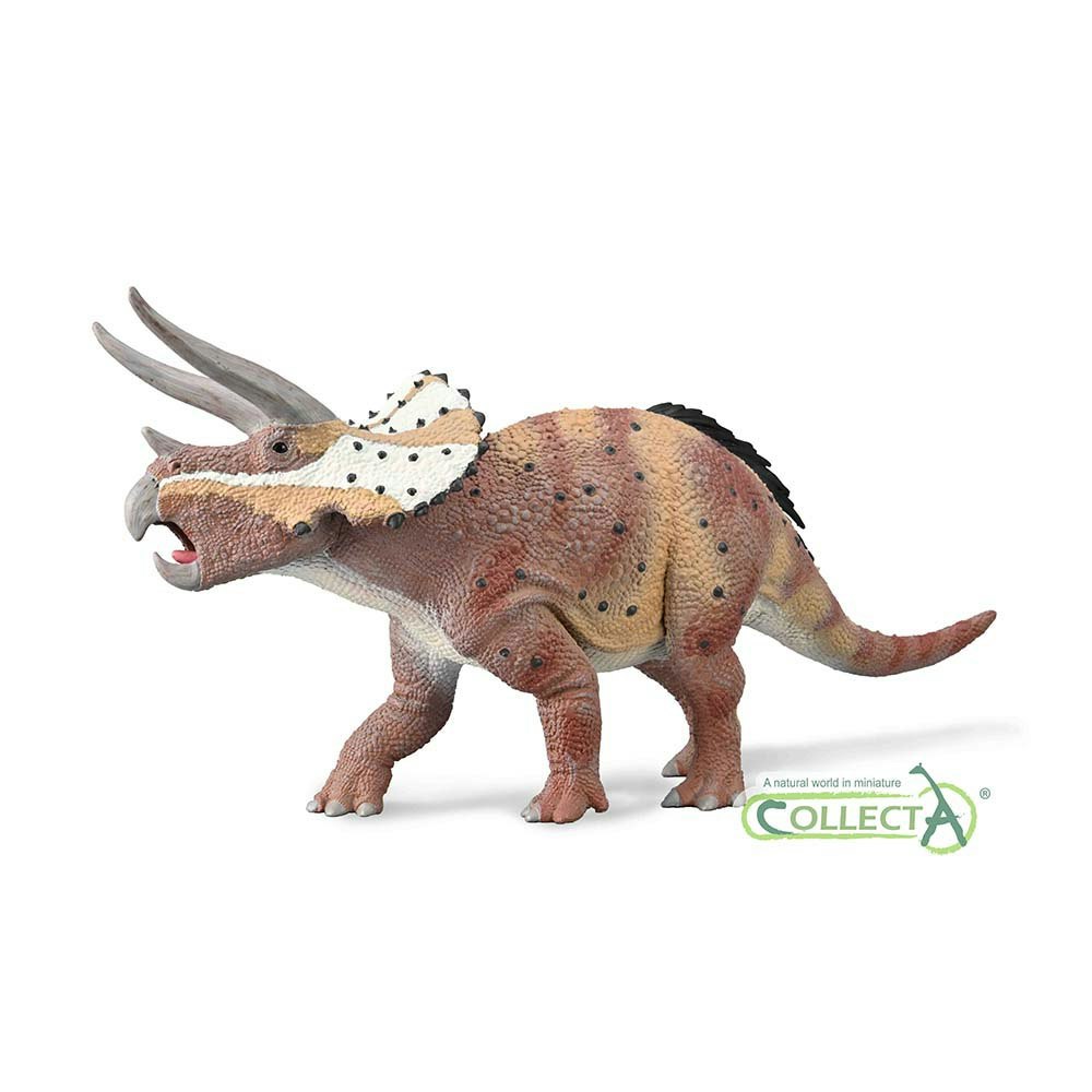 CollectA Triceratops Dinosaur Toy with Movable Jaw, Hand-Painted