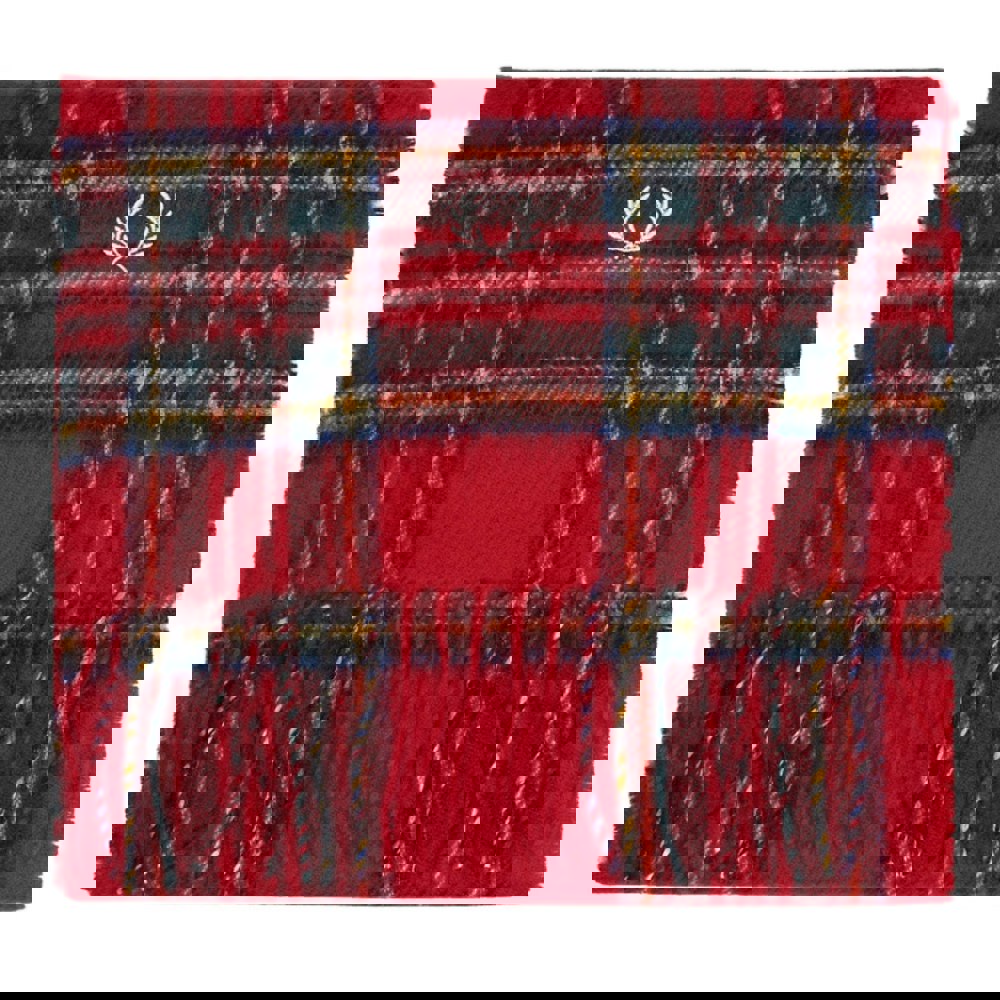 Fred Perry Royal Stewart Red Tartan Scarf