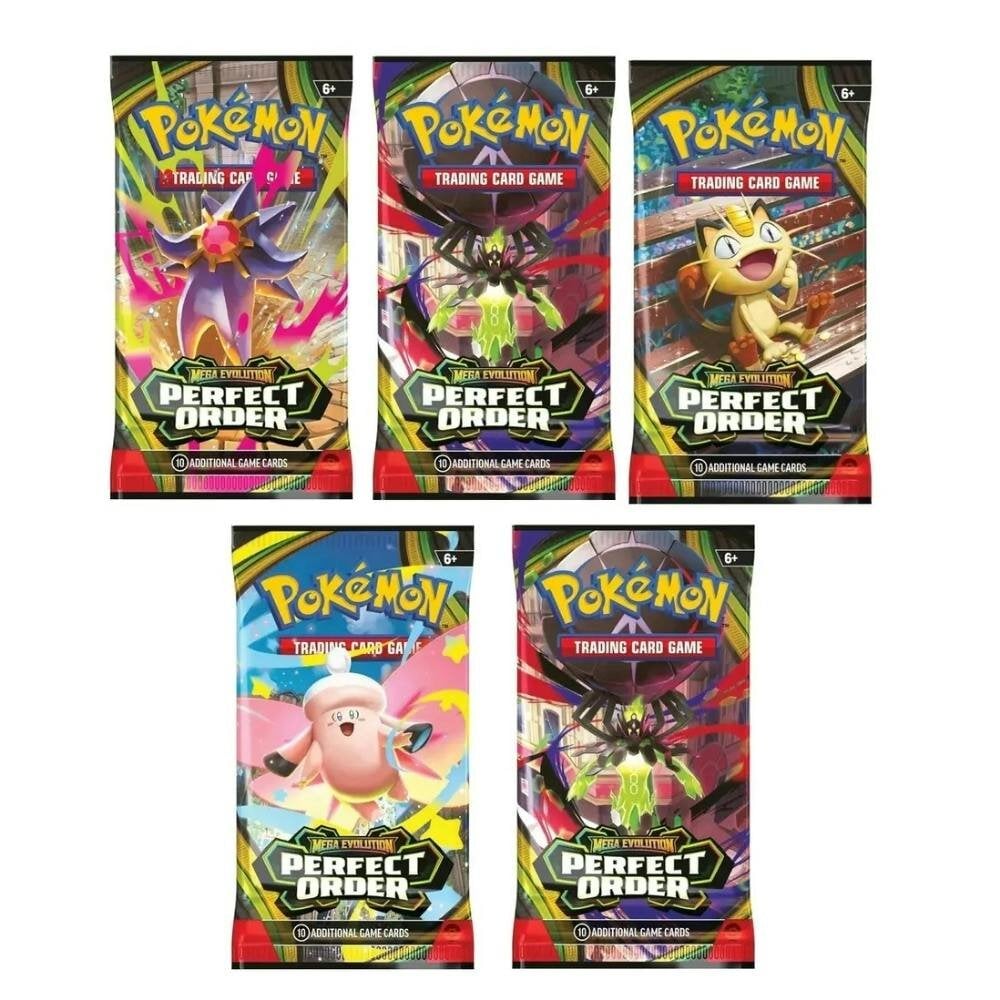 Pokemon Mega Evolution Perfect Order 5 pack- English