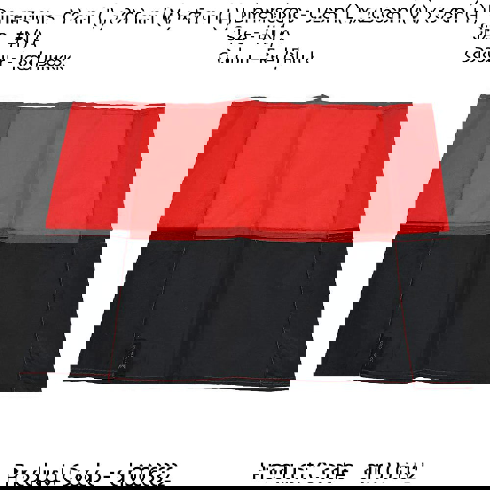 Single All Weather Football Corner Flag - RED & BLACK - Outdoor Polyester