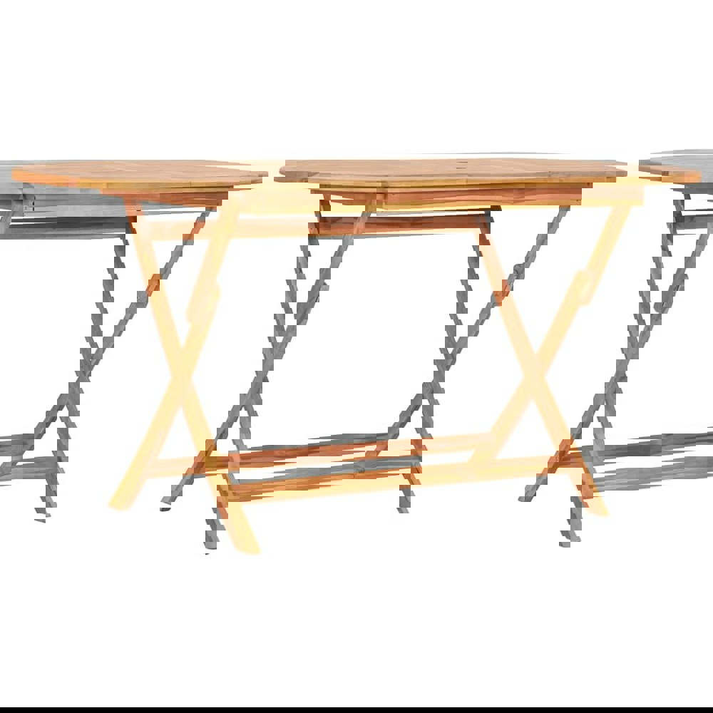 Berkfield Folding Garden Table 160x80x75 cm Solid Teak Wood