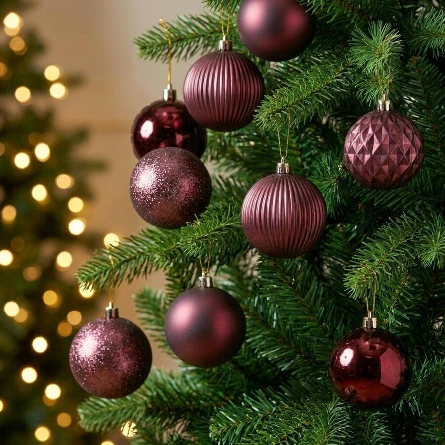 Garden Greatness Mixed Finish Decorative Christmas Bauble Pack