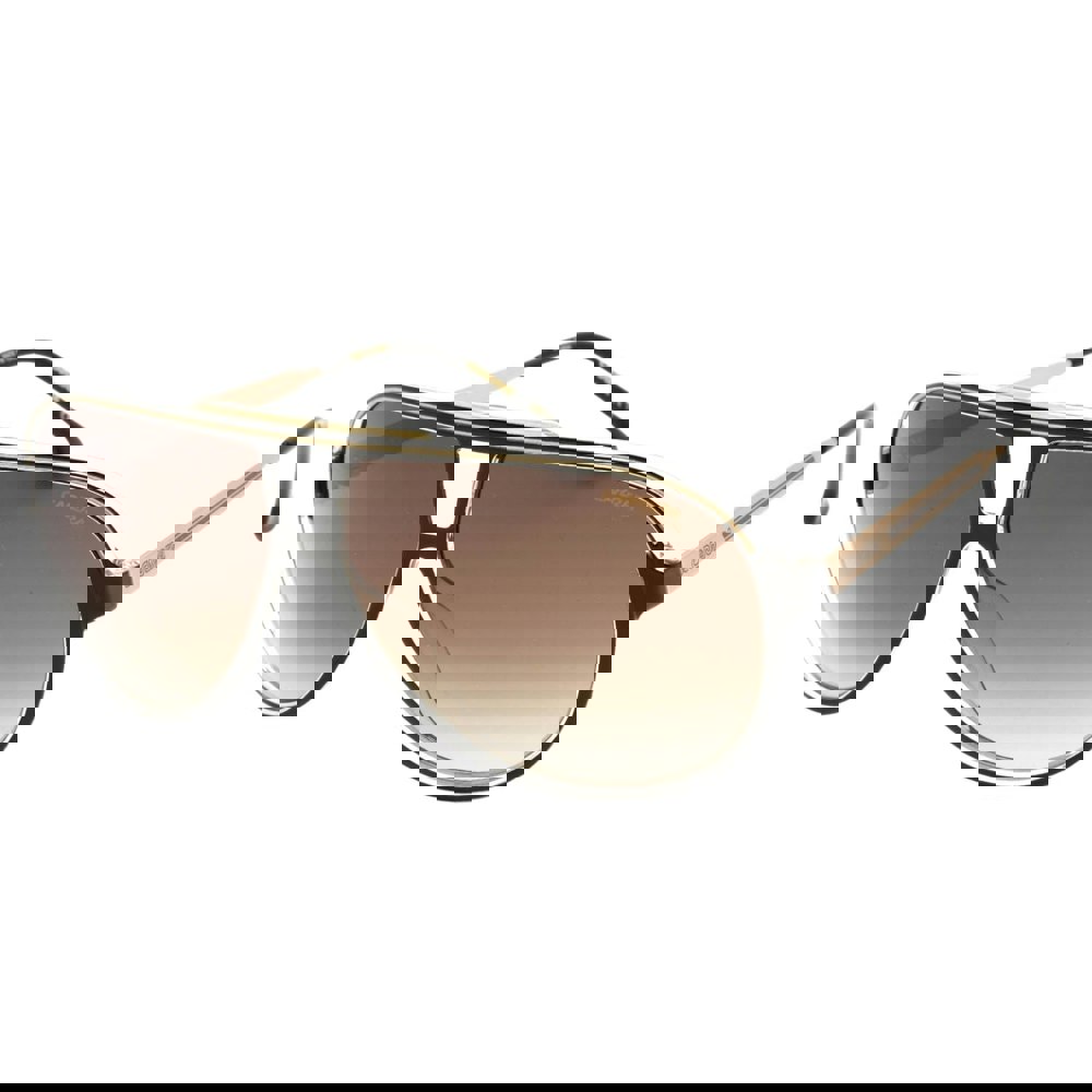 Carrera Brown Gradient Lens Black Detail Gold Sunglasses One Size