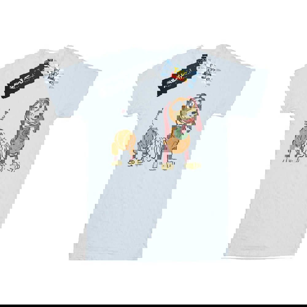 Disney Mens Toy Story 4 Slinky Pose T-Shirt - White