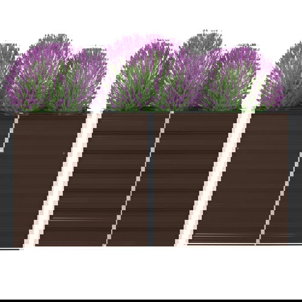 Berkfield Raised Garden Bed 160x80x45 cm Galvanised Steel Brown