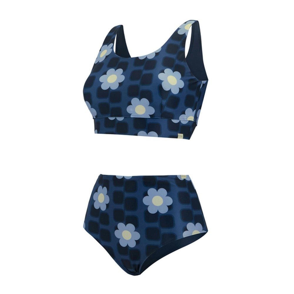 Regatta Womens Orla Kiely Mini Square Flower Reversible Bikini Set - Blue