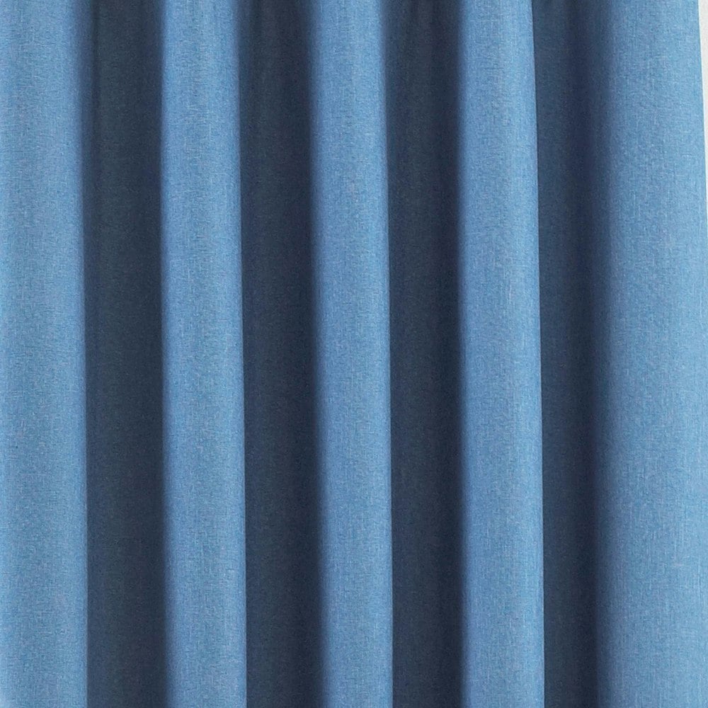 Riva Home Eclipse Blackout Eyelet Curtains - Denim