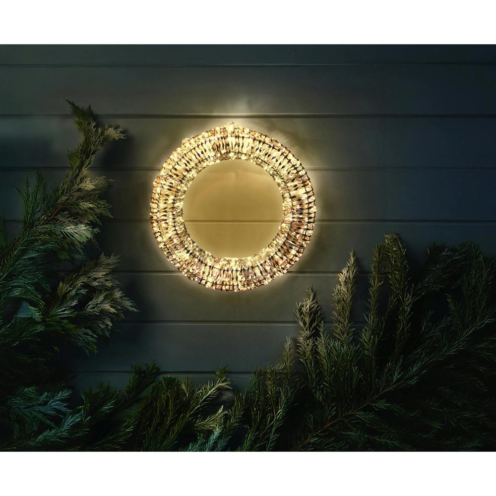 Scotts of Stow GlitterTwist Gold Wreath 50cm LV