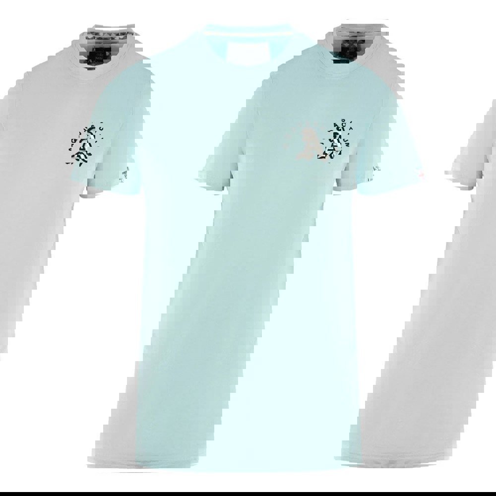 Aquascutum London Embroidered A Logo Sky Blue T-Shirt