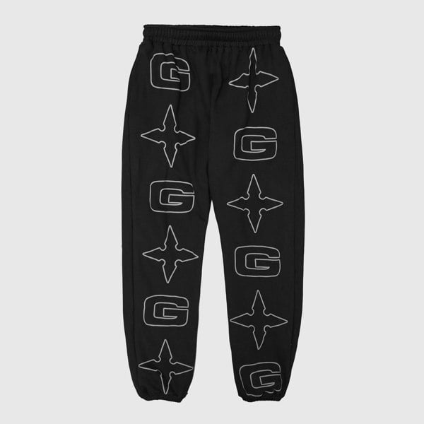 GVNMNT Clothing Co G* Jog Pant - Black / Grey