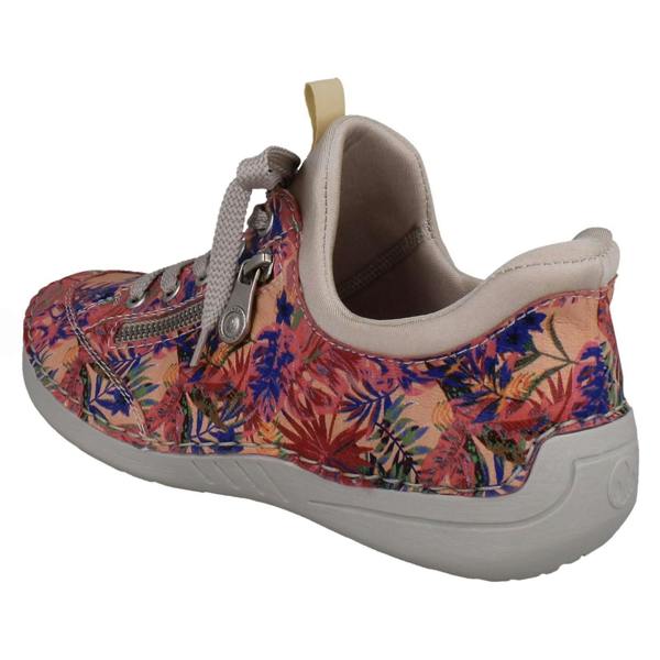 Rieker Ladies Rieker Ready2Go Slip On Jungle Print Trainers 52567