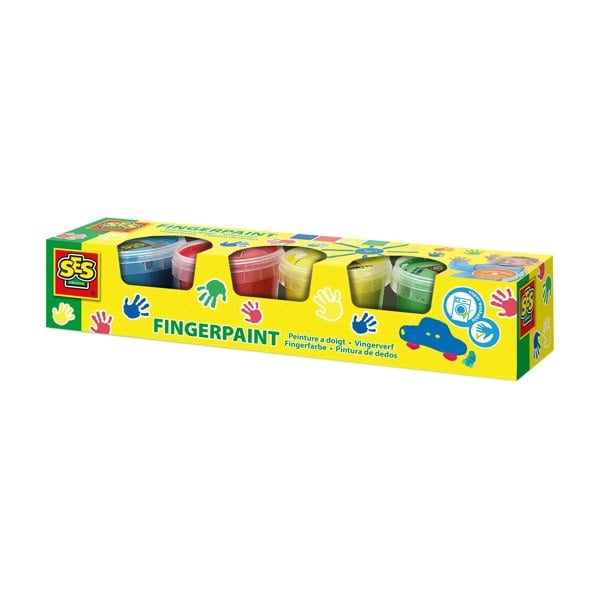 SES Creative Fingerpaint 4 primary colours x 110ml