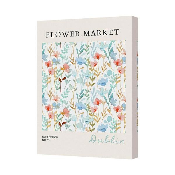 Benjamin Tate Design Flower Market Dublin Canvas Art Print Contemporary Floral Wall Decor