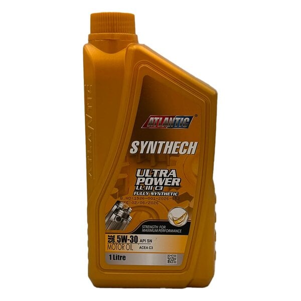 Atlantic 5W-30 Fully Synthetic Engine Oil API SN ACEA C3 LL III VW 504/507 5L - 1L