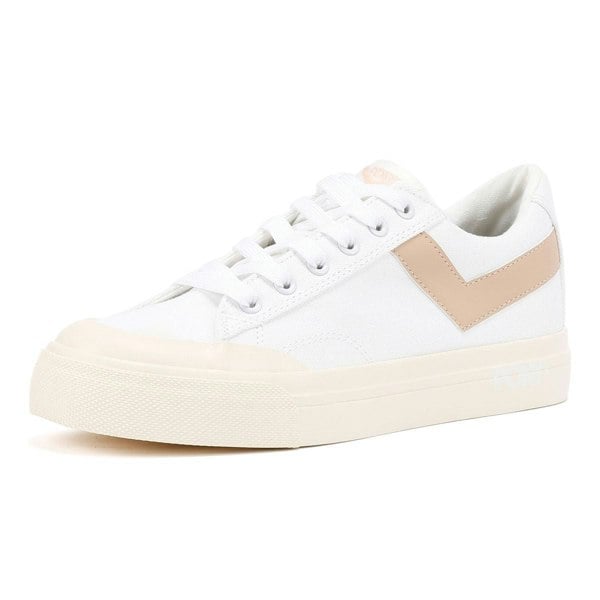 Pony Slam Dunk Lo White/Pink Trainers