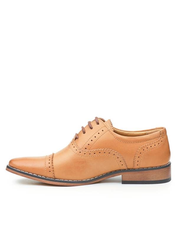tan boys wedding shoes