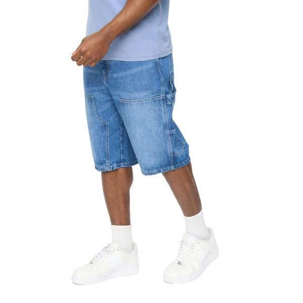 Crosshatch Mens Teleman Denim Shorts - Mid Wash - 