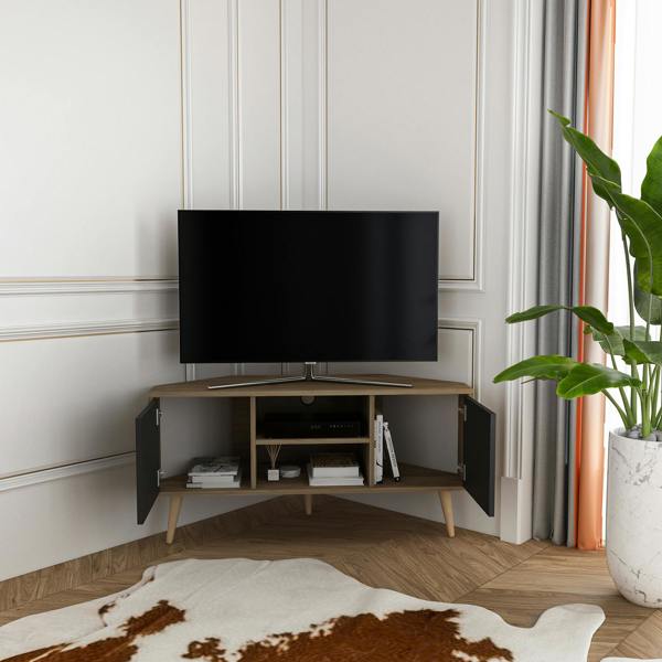 Decorotika Lesson Corner TV Stand TV Unit TV Cabinet for TVs up to 55"