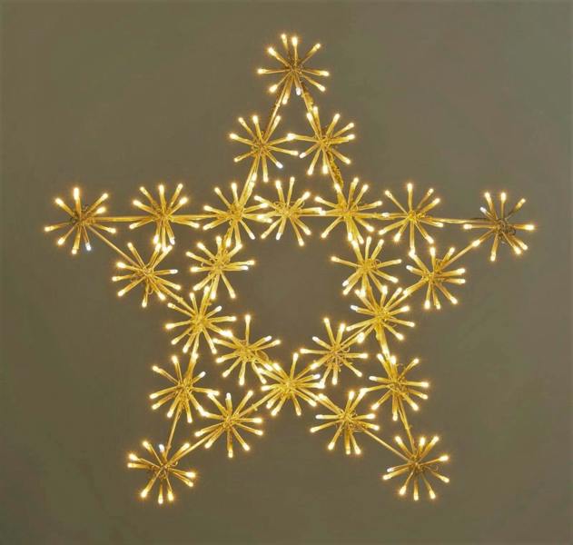 65cm Starburst Star Shape Silhouette with 360 Warm White Twinkling Micro LED Lights image 3