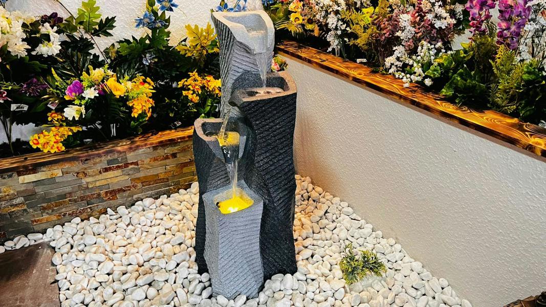 Tranquillity Water Features Monchrome Elegance Contemporary Water Feature