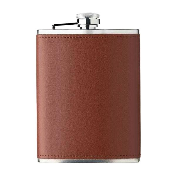 MidOcean Slim 200ml Hip Flask - Brown - 