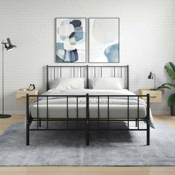 Berkfield Wall-mounted Bedside Cabinets 2 pcs Sonoma Oak 35x35x20 cm