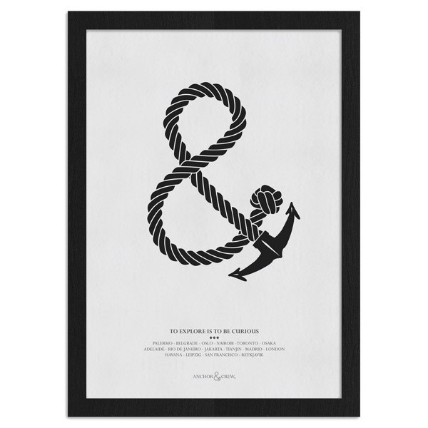 Anchor & Crew Curious Explorer Archival Giclée Paper A3 Wall Print