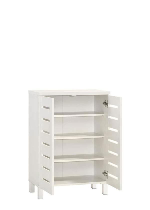 Timber Art Design 4 Tier Shoe Storage Cabinet 2 Door Cupboard Stand Rack Unit