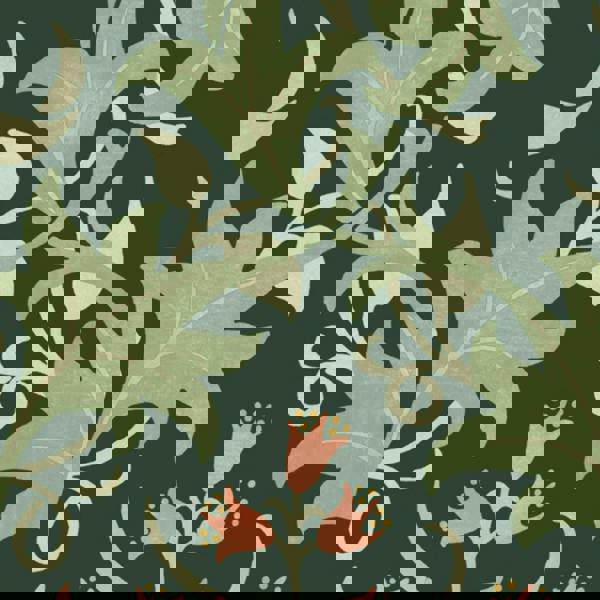 William Morris At Home Celandine Wallpaper | Forest