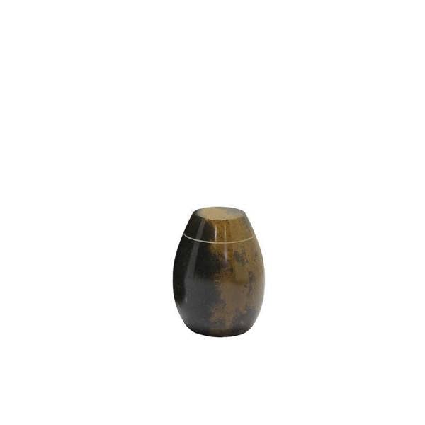 Memorials Direct Marble Urn (Black with Burnt Orange) - Adult & Keepsake
