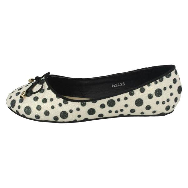Spot On Girls Spot On Spotted Ballerinas