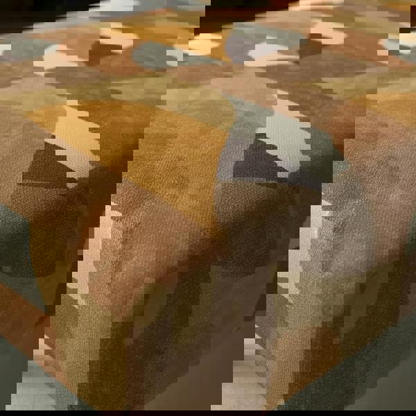 Fixed-top seamless ottoman bench with high-density foam comfort