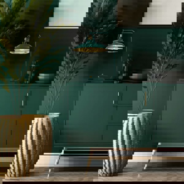 Milagro Felix Hand Made Designer Table Lamp In Green And Gold Rugged Industrial With A Luxurious Twist