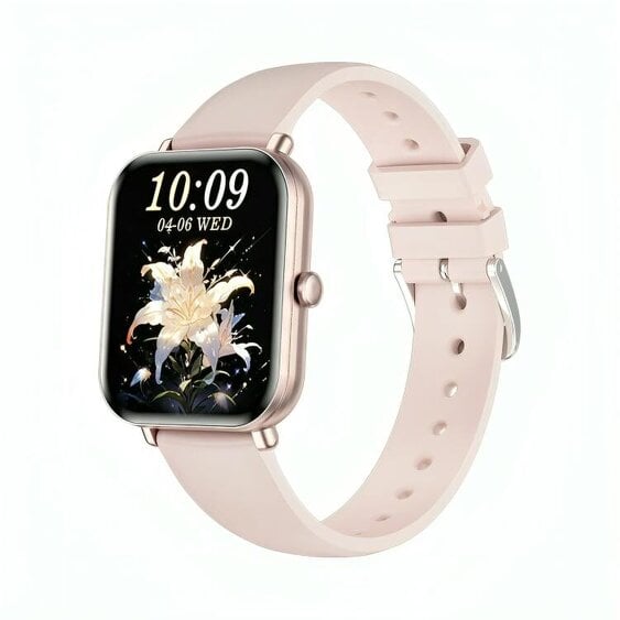 Karen M Women's Smartwatch 1.75" Color Display, Bluetooth Calls, Heart Rate, Sleep & Fitness Tracker, iOS & Android - Rose Gold