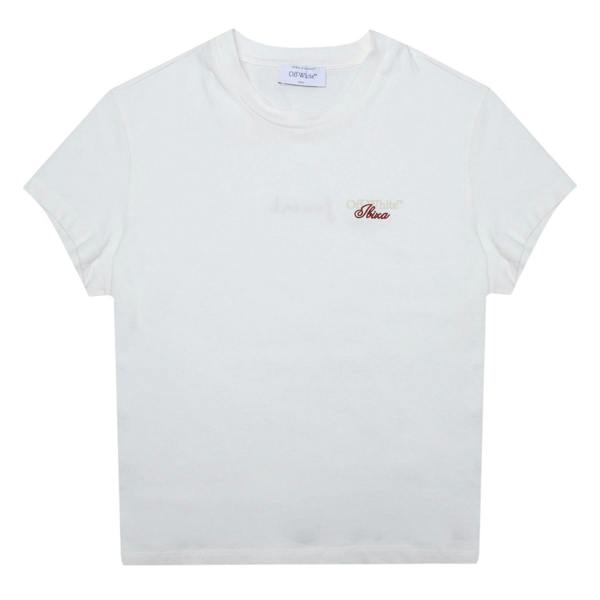 Off White Unisex Adult Jondal Back Print Regular T-Shirt - White-beige - 