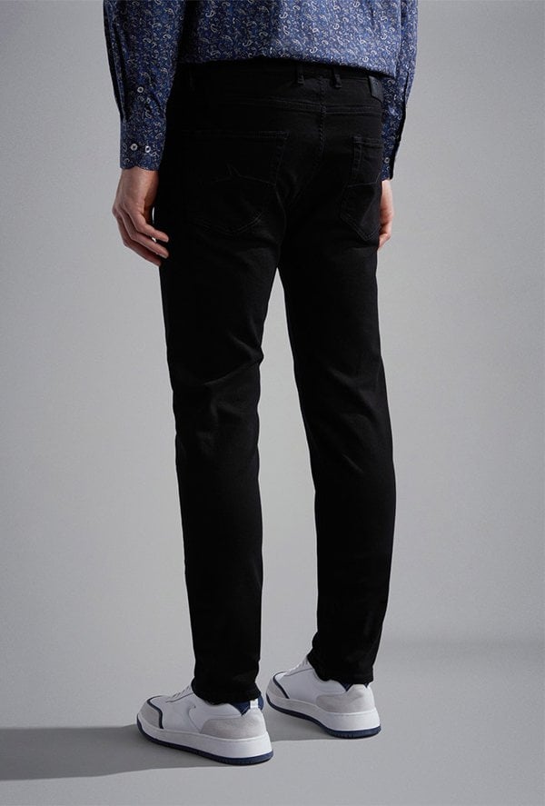 Paul & Shark Men's Black Rivet Stretch Denim Jeans