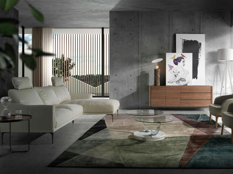 Angel Cerdá Walnut and Tempered Glass Sideboard 3086