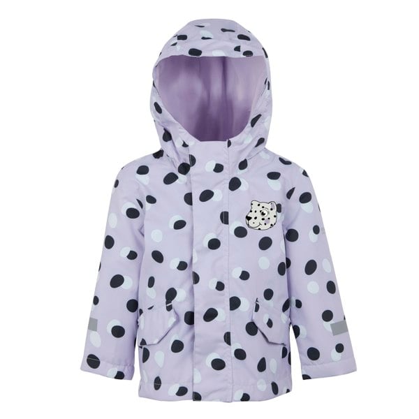 Regatta Childrens/Kids Shyla The Leopard Waterproof Jacket - Lilac Frost