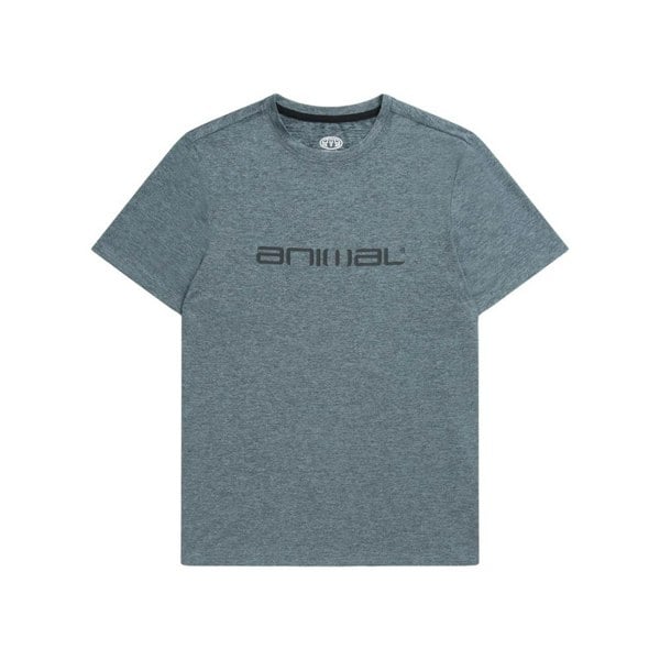 Animal Mens Latero Logo Swimming T-Shirt - Pale Blue