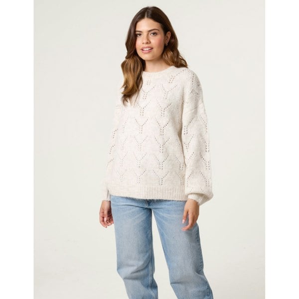 Blue Vanilla Stitch Detail Jumper